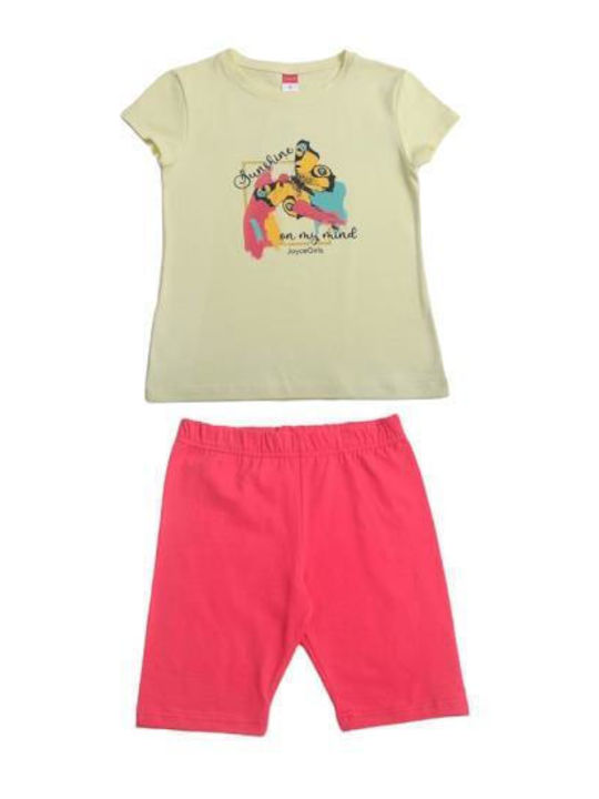 Joyce Kids Set with Leggings Summer 2pcs Yellow