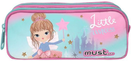 Must Team Little Princess Pencil Case Barrel with 2 Compartments Multicolored