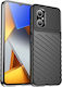 Hurtel Thunder Back Cover Silicone Black (Poco M4 5G)