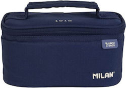 Milan 1918 Series Hand Lunch Bag Blue 22x12.5x12cm