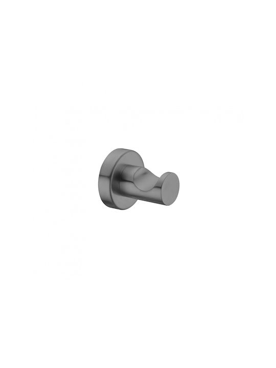 Sparke Musa 09 Single Wall-Mounted Bathroom Hook Metal Grey