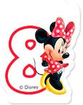 Procos Disney Birthday Candle Number "8" in Red Color 82927