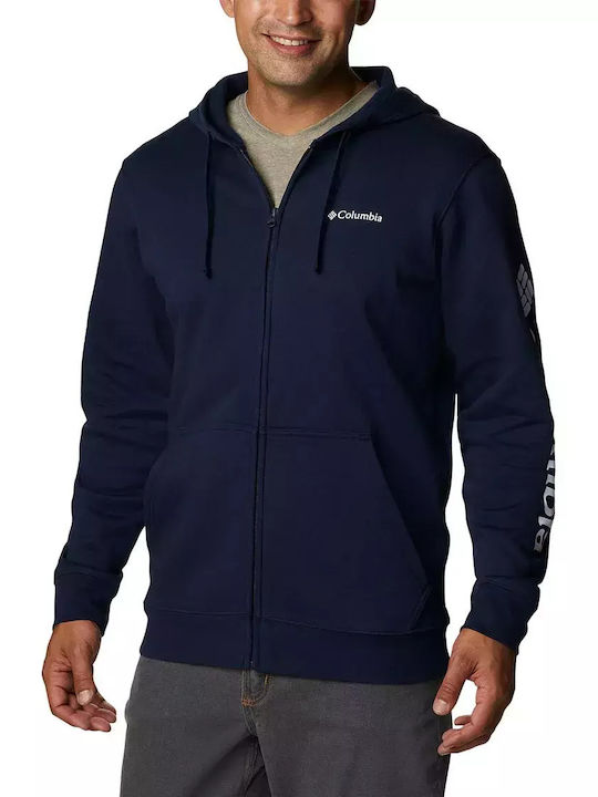 Columbia Fast Trek II Men's Sweatshirt Jacket with Pockets Navy