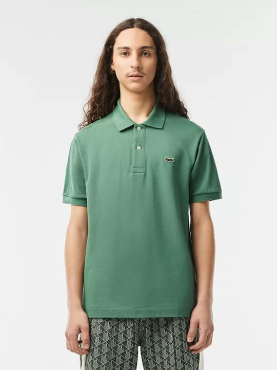 Lacoste Ανδρικό T-shirt Polo Χακί