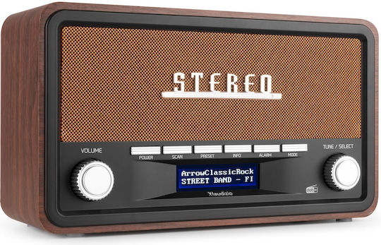 Audizio Foggia Retro Επιτραπέζιο Ραδιόφωνο Ρεύματος / Μπαταρίας DAB+ με Bluetooth Copper