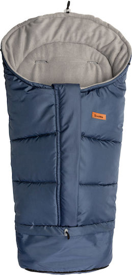 Sensillo Combi Sac de picioare pentru cărucior Impermeabil Albastru cu căptușeală Fleece 100x45εκ.