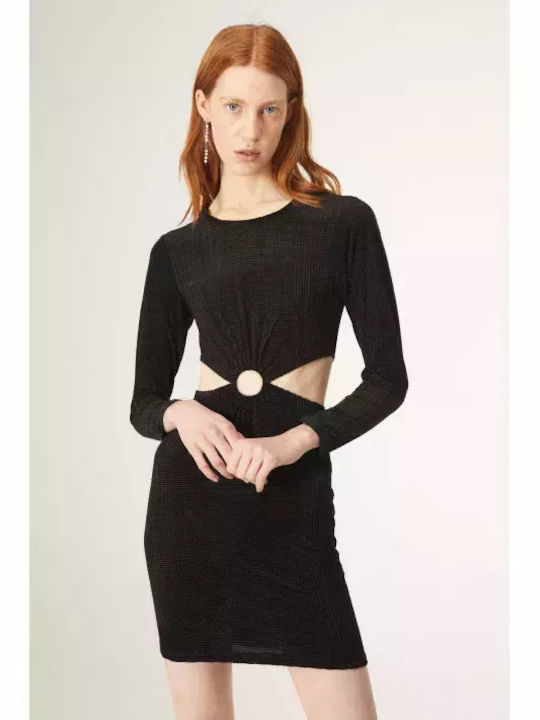 Compania Fantastica Liza Mini Evening Dress Velvet Black