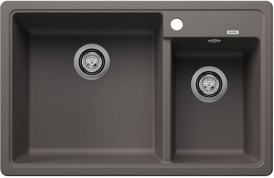 Blanco Legra 8 527272 Drop-In Chiuvetă Stânga din Granit Sintetic L78xW50cm Volcano Grey