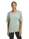 Adidas Women's Athletic Oversized T-shirt Fast Drying Turquoise
