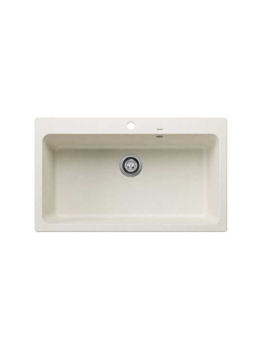 Blanco Naya XL 9 527133 Drop-In Spüle aus Verbundgranulat B86xT51cm Soft White