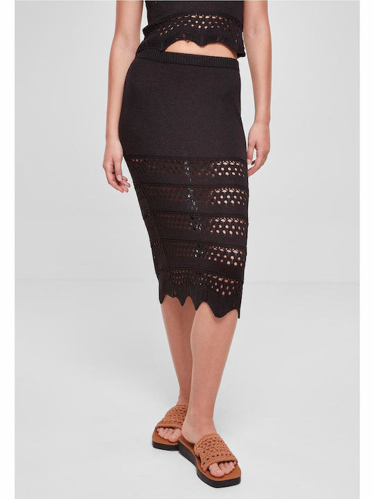 Urban Classics Midi Skirt Black