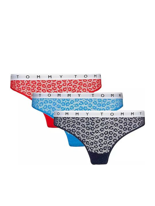 Tommy Hilfiger Damen Zeichenfolge 3Pack mit Spi...