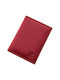 Kappa Bags Men's Leather Card Wallet with RFID Red