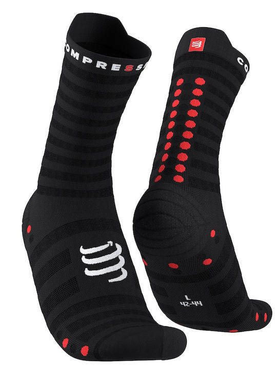 Compressport Pro Racing V4.0 Ultralight Run High Laufsocken Schwarz 1 Paar