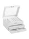 Songmics Velvet Jewellery Box with Drawer White 23.1x20.3x13.9cm