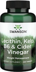 Swanson Lecithin, Kelp B6 & Cider Vinegar 240 Registerkarten