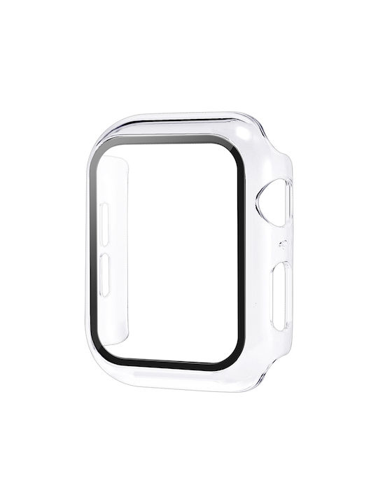 Sonique Plastikhülle mit Glas in Transparent Farbe für Apple Watch 42mm
