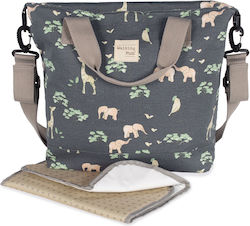 Walking Mum Shoulder/Hand Diaper Bag Baobab Gray 41x12x34cm.