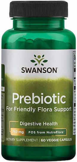 Swanson Prebiotic Συμπλήρωμα με Πρεβιοτικά 375mg 60 φυτικές κάψουλες