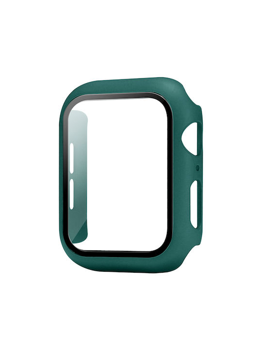 Sonique Plastikhülle mit Glas in Grün Farbe für Apple Watch 42mm
