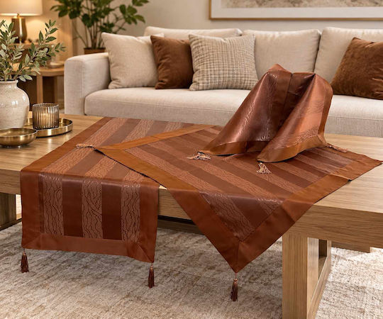 Linea Home Tischdecken 7Stücke Braunie Braunie