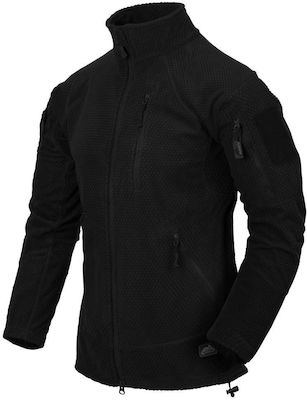 Helikon Tex Alpha Tactical Grid Cardigan de vânătoare Fleece Negru