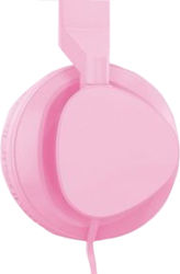 Ezra BH04 Wired On Ear Headphones Pink