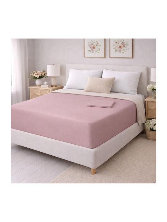 My Home Luxury Sheet Super-Double with Elastic 160x200+30cm. Rotten Apple