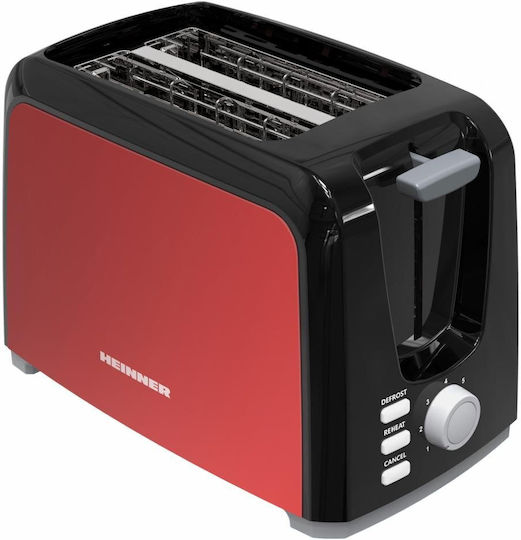 Heinner Тостер Двуместна 750W Червена