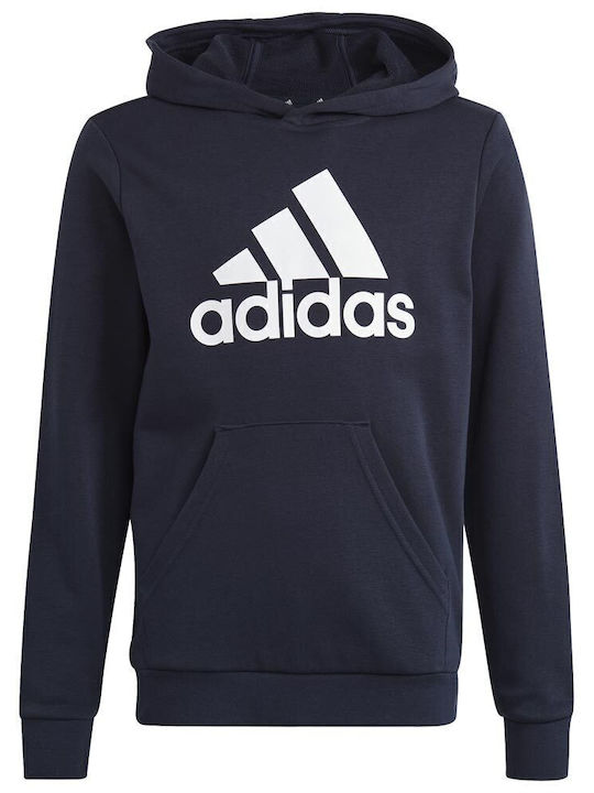 Kids Sweatshirt with Hood and Pockets Navy Blue Big Essentials