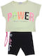 Kids' Set with Leggings Summer 2pcs Yellow