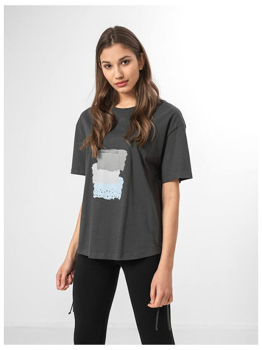 Γυναικείο Oversized T-shirt Γκρι
