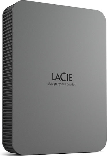 Lacie Mobile Drive Secure USB-C Extern HDD 4TB 3.5" Space Grey