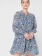 Ted Baker Mini All Day Φόρεμα Μακρυμάνικο Μπλε