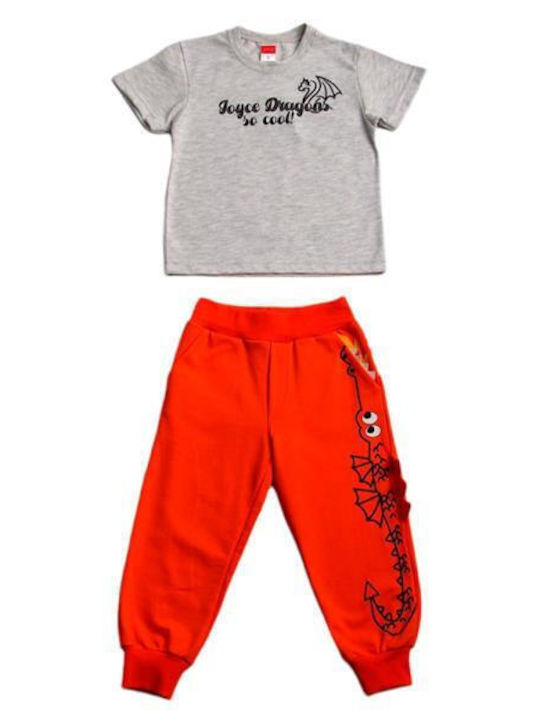 Joyce Kids Set with Pants Summer 2pcs Gray