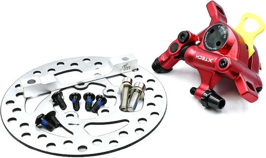 Monorim Spare Part for Electric Scooter Brake Caliper for Xiaomi M365 Pro with 120mm Disc Plate Xiaomi in Red Colour N19-1