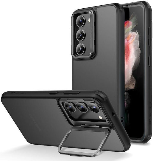 ESR Classic Kickstand Back Cover Silicone 1.2mm Frosted Black (Galaxy S23)