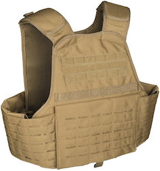 Mil-Tec Tactical Vest Plate Carrier Laser Cut with Molle System Brown