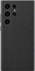 Samsung Leather Case Back Cover Δερμάτινο Μαύρο (Galaxy S23 Ultra)