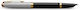 Parker Fountain Pen Medium Black Aluminum with Black Ink