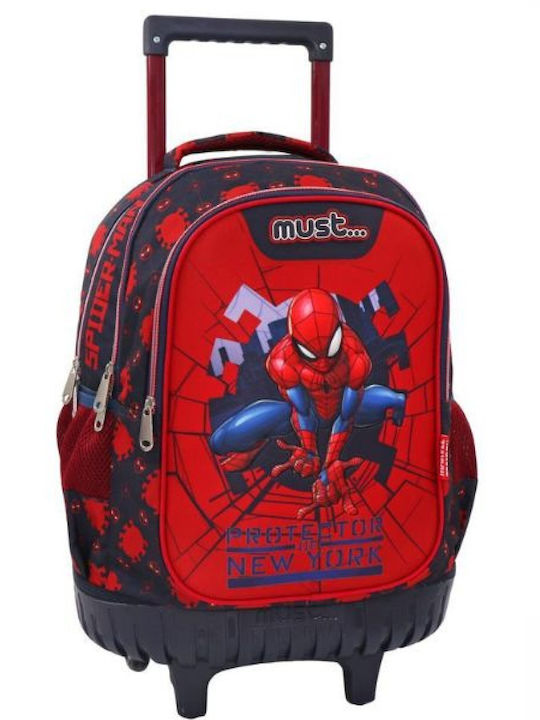 Must Spiderman Protector Of New York School Bag Trolley Elementary, Elementary Multicolored