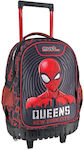 Must Spiderman Queens New York City Σχολική Τσάντα Τρόλεϊ Δημοτικού Πολύχρωμη