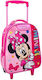 Must Minnie School Bag Trolley Kindergarten in Pink color