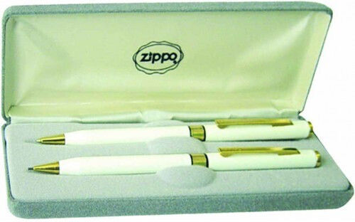 Zippo Stiftset Kugelschreiber mit Druckbleistift Weiß