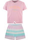 Energiers Kids' Pajamas Summer Pink