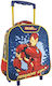 Must Team School Trolley Bag Kindergarten With Water Bottle Holder Multicolour 8lt 27 x 10 x 31cm