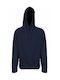 Sol's Seed Herren Langarm Sweatshirt Arbeit Marineblau mit Kapuze