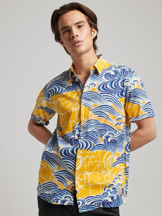 Superdry HAWAIIAN Κοντομάνικο Βαμβακερό Πουκάμι...