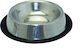 Happypet Metallisch Schalen Wasser für Hund & Katze 1.2lt 22.5cm in Silber Farbe
