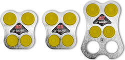 Simoni Racing K1 Car Pedal Set Non Slip Universal Aluminum Yellow 3pcs